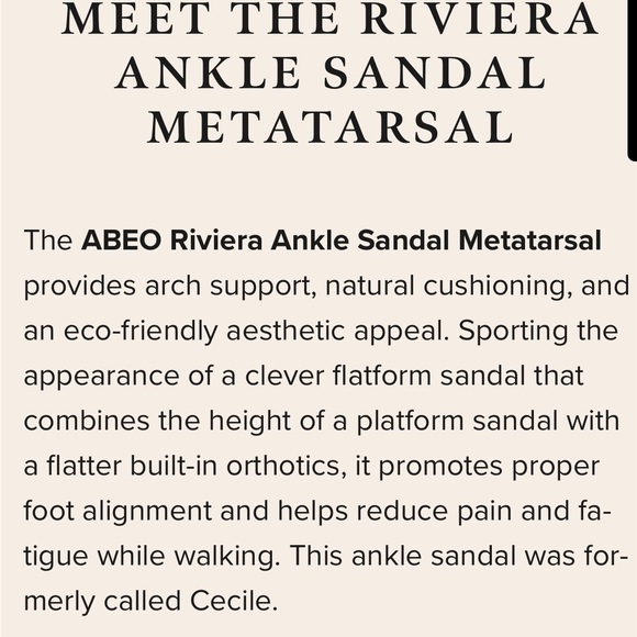 ABEO RIVIERA ANKLE SANDAL METATARSAL - Picture 5 of 7